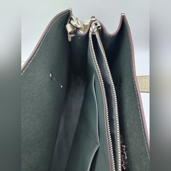 Coach Charlie Carryall Tote 25137 Sage Green Pebbled Leather Satchel 2017 - Picture 5 of 8